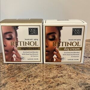 Dead Sea Collection Retinol Night and Day Cream Set NIB